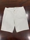 Riders By Lee Shorts Womens 16M Mid Rise White Bermuda
