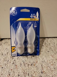 (2) REPLACEMENT BULBS FOR GE 40CAM/F CD/2 40W 120V - Picture 1 of 5