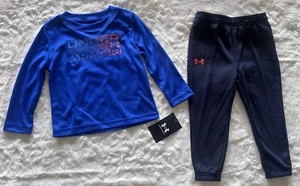 UNDER ARMOUR Baby Boy’s Shirt & Joggers Outfit, 2-piece Set, 18 Months - Picture 1 of 8