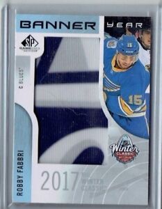 Robby Fabbri 2017-18 UD SP Game Used Winter Classic Banner Patch