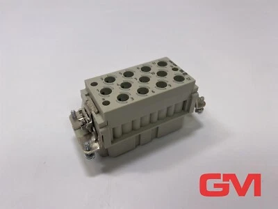 HARTING Female Insert Han 12 Hsc-F 09320123101 40A 690V Jack - Image 1 of 4