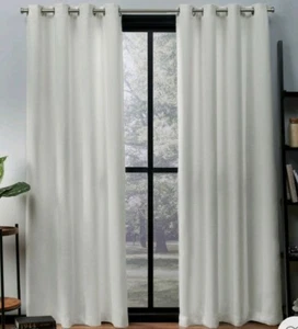 NEWExclusive Home Oxford Textured Sateen Thermal Grommet 52x108 Set of 2 Panels - Picture 1 of 1