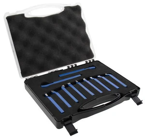 Erie Tools 11 PC 5/16" Metal Lathe Cutters Set for Turning, Boring, Chamfering - Picture 1 of 5