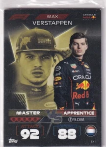 Topps F1 Turbo Attax 2022 Carte Formel 2 N° EX 1 Max Verstappen Master - Bild 1 von 1