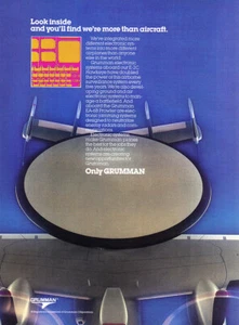 1987 Grumman: Look Inside,  More Than Aircraft Vintage Print Ad - Picture 1 of 1