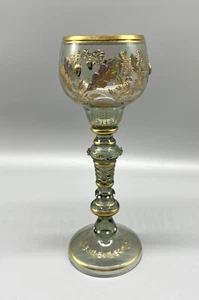 Moser Chalice Applied Gold And Platinum Acorn - Picture 1 of 11