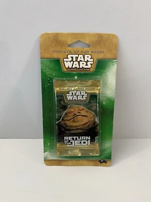 Juego de cartas coleccionables Star Wars El Retorno del Jedi - Jabba La Cabaña - Paquete sellado con respaldo colgante Foto 1 de 2