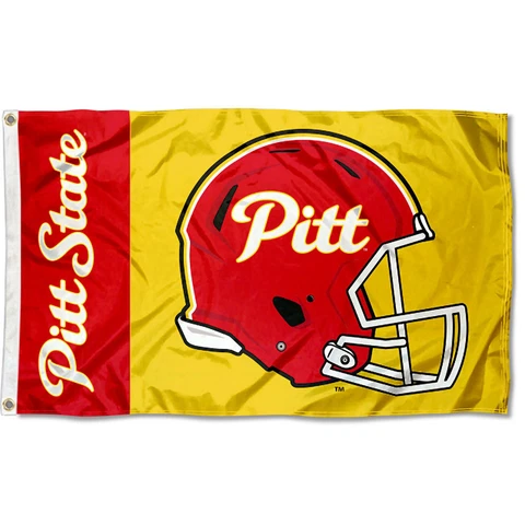 Pittsburg State Gorillas Football Helmet Flag Large 3x5 Cover