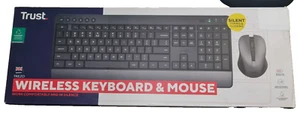 Trust Wireless & Silent Keyboard and Mouse Desk set 50% Quieter - Picture 1 of 2