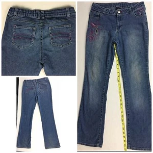 JEANS NIÑAS TALLA 14 Arte Floral Obras de Arte Flores Belleza Diseño Azul GLORIA DESCOLORIDA - Imagen 1 de 7