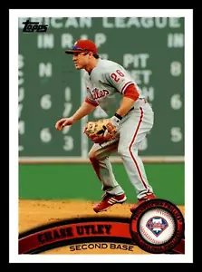Chase Utley 2011 Topps #214b Philadelphia Phillies come nuovo - Foto 1 di 2
