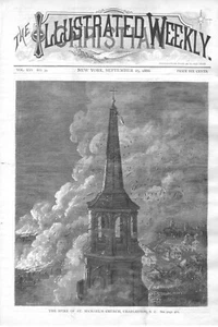 The Spire of St. Michael's Church, Charleston, S. C -1886 Historical Print - Picture 1 of 1