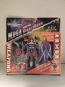 Raro De Colección Beetleborgs Metallix Mega Spectra Platino Púrpura Nuevo Sellado 1997 - Imagen 1 de 12