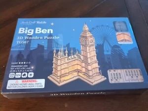 ROLIFE BIG BEN 3D Wooden Puzzle NEW SEALED TG507 String Lights Free Ship - Picture 1 of 6