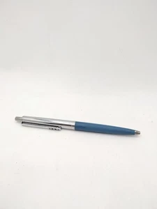 Vintage Papermate Double Heart Profile Kugelschreiber, Silber & Blau - Bild 1 von 4
