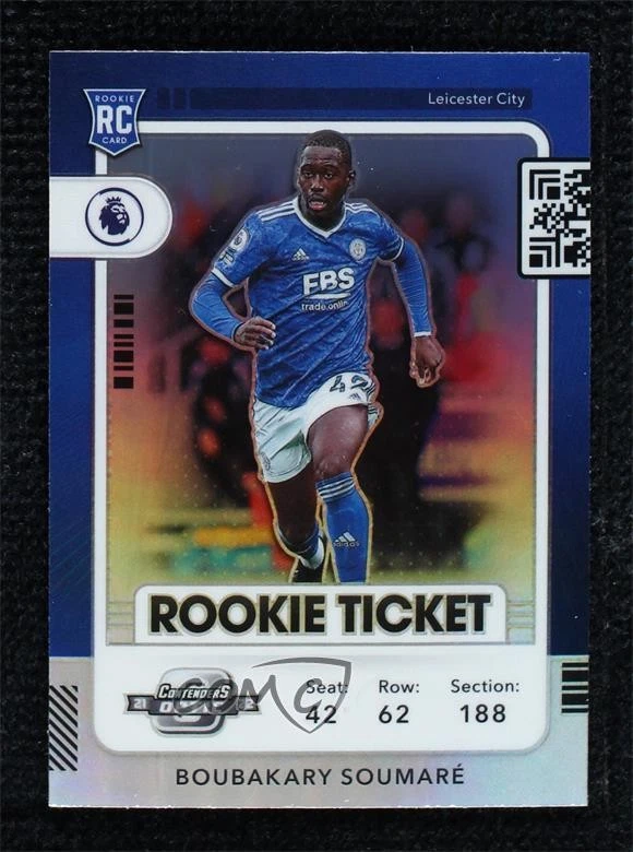 2021-22 Chronicles Base Premier League Silver Prizm Boubakary Soumare Rookie RC - Image 1 of 2