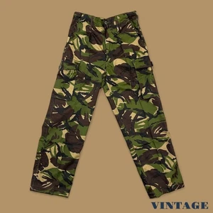 Pantalones de Combate Vintage Militar Woodland DP Caqui Verde W29 L30 - Imagen 1 de 3
