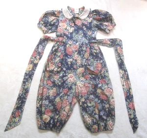 MY TWINN Mameluco Jersey 1 Pieza Floral Niñas Talla 7 Cottage Core Burbuja 100% Algodón - Imagen 1 de 10