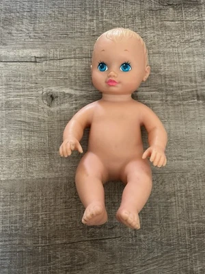 1991年劳尔水娃娃11蓝眼睛复古乙烯基金色头发 — 第 1/4 张图片