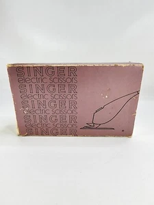 Vintage Singer Electric Scissors in Original Box with Manual & Balance Base - Picture 1 of 8