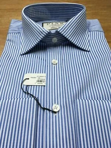 Thomas Pink, Blue & White Stripe Shirt, UK:15 L, EU:38 L, Neu mit Etikett, UVP:115£! - Bild 1 von 12