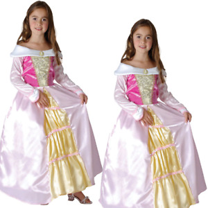 Sleeping Princess Girls Fancy Dress Costume Fairy Tale Book Day Childrens Kids