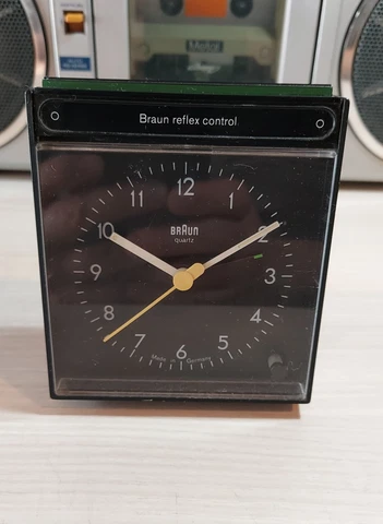 ⏰ Vintage BRAUN Reflex Control Alarm Clock Typ: 4775/AB 50 rsl Germany Cover