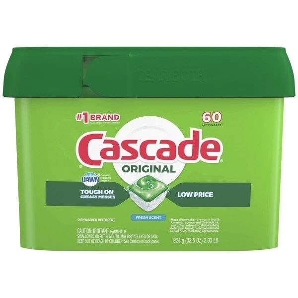 Detergente para lavavajillas ActionPacs Fresh Scent con Dawn 60 unidades Foto 1 de 3