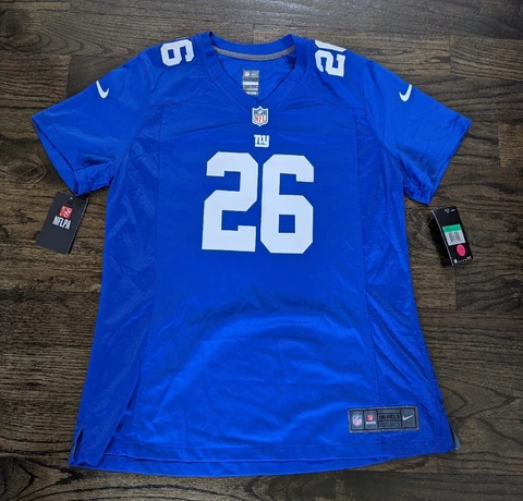 Womens Nike Saquon Barkley #26 New York Giants On Field Jersey Sz XL Cover