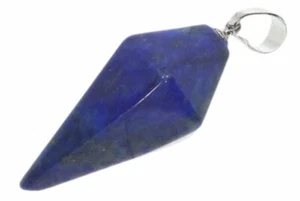  Colgante de encaje de lapislázuli joyería péndulo 45x15 mm con ojal de plata - HS - Imagen 1 de 2