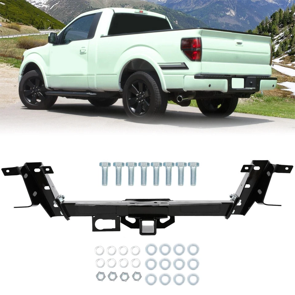 Rear Bumper Reinforcement For Ford F-150 2009-2014 W/ Class 3 Tow Hitch Trailer Foto 1 de 4