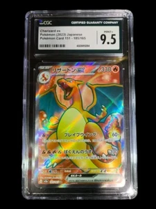 MINT+ CGC 9.5 Charizard ex 185/165 Japanese Full Art Super Rare 2023 - Picture 1 of 2