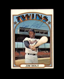 Jim Holt Hand Signed 1972 Topps Minnesota Twins Autograph - Picture 1 of 2