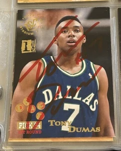 Tony Dumas 1994 Topps Stadium Club First Day Issue Rookie Autograph AUTO RC TTM - Picture 1 of 3