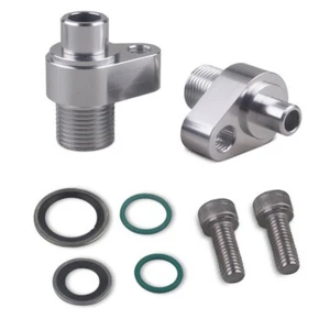 AC Compressor Adapter Fittings Billet Aluminum For 10S17F&10S20F LS Engine - Picture 1 of 7