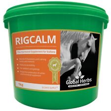 Global Herbs Rigcalm hormonal supplement for riggy geldings. Blend of chasteb...