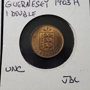 GUERNSEY 1903 H 1 DOUBLES,HIGH GRADE JBC - Picture 1 of 2