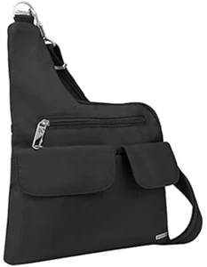 NEW: Travelon Two Pocket Anti-Theft Cross-Body Bag - Picture 1 of 4
