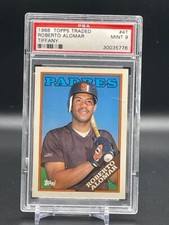 1988 Topps Traded Tiffany #4T Roberto Alomar RC Rookie HOF PSA 9 MINT