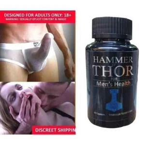Hammer Of Thor per Potenziamento Erezione Ingrandimento Potenza 60 Capsule Confezione da 1 - Foto 1 di 6