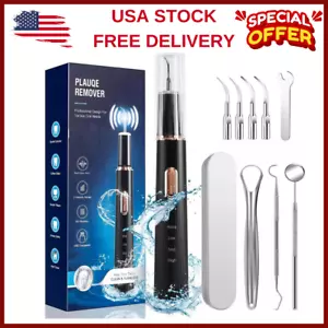 Plaque Remover for Teeth, Tartar Remover for Teeth Cleaning with 4 Replaceable H - Picture 1 of 24