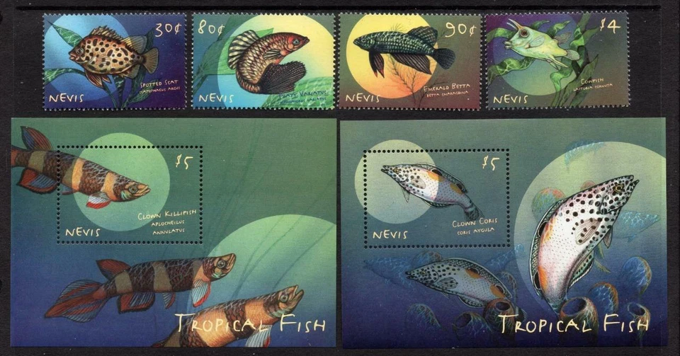 Peces tropicales NEVIS MNH 2000 SG1445-65 (2 escaneos) Foto 1 de 1