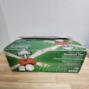 Hunter Baseball Ceiling Fan Light Reversible Blades 44” - 84994 - Picture 1 of 4
