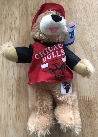 Vintage NWT Chicago Bulls 2008 Plush Bear - Rare NBA Basketball Cover