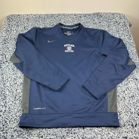 Nike Therma Fit Butler Bulldogs Soccer Sweatshirt Mens Small Crew Neck NCAA Cover