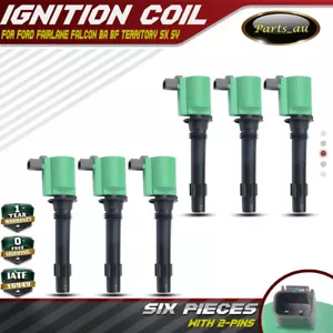 6x Heavy Duty Ignition Coils For Ford Falcon Territory BA BF 2002-2011 6cyl 4.0L - Picture 1 of 8