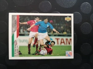Gianluca Lentini Italie Carte Foot Upper Deck World Cup 1994 #130 - Imagen 1 de 2