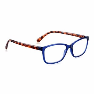 Read Optics Blue & Brown Reading Glasses for Men & Women,Magnifying +1.0 to +3.5 - Picture 1 of 8
