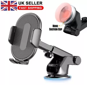 Car Phone Holder Universal Mount Mobile GPS Stand Cradle Windshield Dashboard - Picture 1 of 9