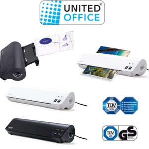 UNITED OFFICE 2 en 1 aparato de laminación corte ajustable laminador DIN A3 NUEVO EMBALAJE ORIGINAL - Imagen 1 de 21